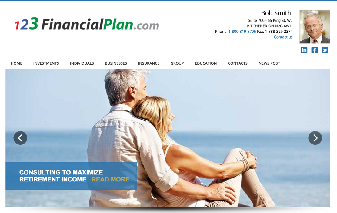 Adviceon Financial Advisor Website